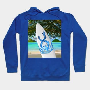 SW Chimaera Blue Foam & Palm by pm Hoodie